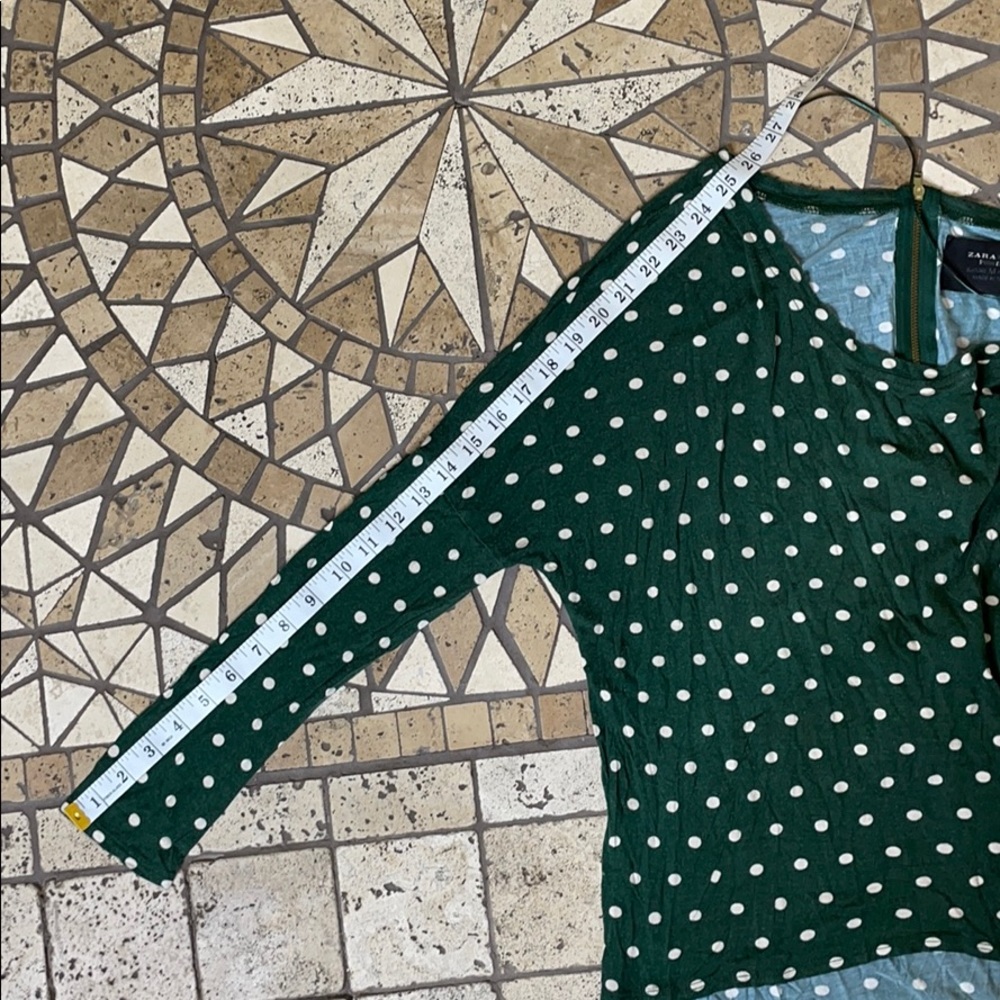 Zara Basic Special Edition Polka Dot Top M - Picture 11 of 14